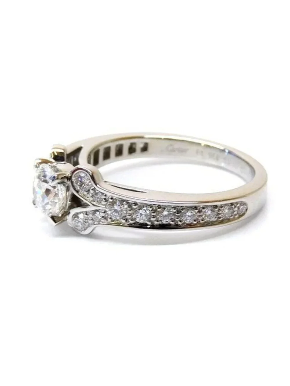 Cartier Ballerina Ring No 11 Platinum 950 Diamond 0.54